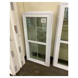 24" x 48" White Vinyl Single Hung Window