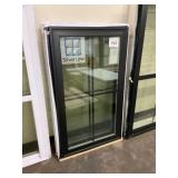 28" x 54" Black Vinyl Picture Window x 2
