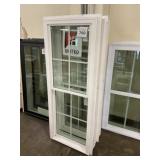24" x 48" White Vinyl Single Hung Windows x 2