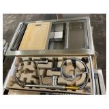 36" Stainless Double Bowl Kitchen Workstation