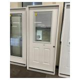 36" x 80" LH Fiberglass HV Ext. Door w/ Blinds