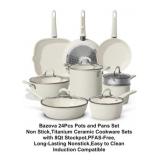 Bazova 24pc Titanium Ceramic Cookware Set