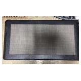 20" x 36" Gray Faux Leather Frame Comfort Mat