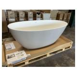 Acquabella 66" Gray Freestanding Bathtub