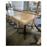 24" x 30" x 42" Natural Oak Patio Table
