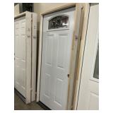 36" x 80" LH Steel Deco Glass Exterior Door