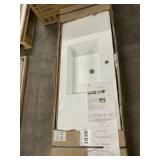 55" White Wall Mounted Counter Top Sink