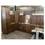 15pc. Silvercreek Rustic Hickory 36" Kitchen Set