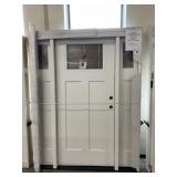 SureRock LH Primed Fiberglass Entry Door