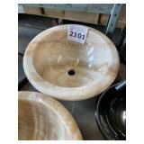 16-1/2"DIA Round Marble Vessel Sink