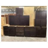 10pc. Espresso Shaker Cabinets