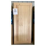 36" x 80" Cedar 1-Panel Barn Door w/ Hardware x 2