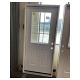 36" x 80" LH Steel HV 9-Lite Exterior Doors