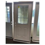 36" x 80" RH Fiberglass HV 9-Lite Exterior Door