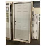 36" x 80" Steel RH 6-Panel Exterior Door