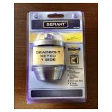 Defiantï¿½ Stainless Steel Deadbolt x3