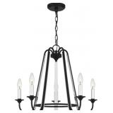 Ashley 5-Bulb Chandelier in Black