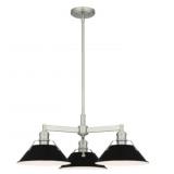 Ashley 3-Bulb Chandelier in Nickel