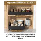Kitchen Cabinet Pullout Drawer - Black x 2