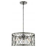 Quoizelï¿½ Galvanized 3-Bulb Pendant Light x 3