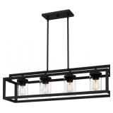 Ashley 4-Bulb Chandelier in Black