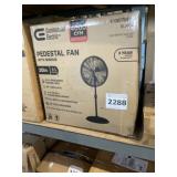Commercial Electricï¿½ 20" Black Pedestal Fan