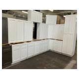 15pc. Silvercreek Aspen White 42" Kitchen