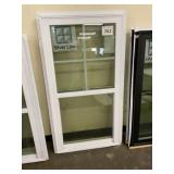 28" x 60" White Vinyl Single Hung Window