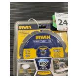 Irwin 7-1/4" 4T Fiber Cement Specialty Blade x2