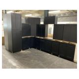 15pc. Silvercreek Matte Black Shaker 36" Kitchen