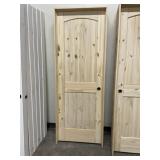 28" x 80" LH Knotty Pine 2P Arch Top Interior Door