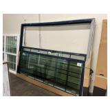 71-5/8" x 96" Black RH 18-Lite Sliding Glass Door