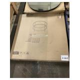 Brass Round Outdoor Coffee Table.
