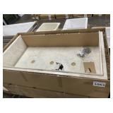 ( 2 ) 60" x 32" Solid Surface Lighted Shower Dome