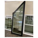 34" x 95" Black Trapezoid Picture Window