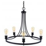 DSI Lighting 5-Bulb Chandelier in Black x 4
