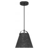 Ashley 1-Bulb Pendant Light in Black