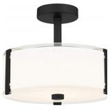 Ashley LED Semi-Flush Mount in Black x 2