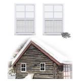 2Pk. 12X18 Shed Windows (White) x 2