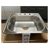Daytonï¿½ 25" Stainless Single Bowl Drop-In Sink