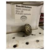 Case Of 25 Brushed Antique Brass Drawer Pulls x2
