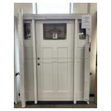 SureRock RH Primed Fiberglass Entry Door