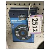 (8ct) Century Tool 4-1/2" Masonry Grinding Wheels