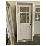 32" x 80" Steel LH 9-Lite Exterior Door