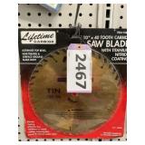Lifetime Carbideï¿½ 10" 40T Saw Blade