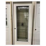 32" x 80" RH Fiberglass FV Deco Glass Ext. Door