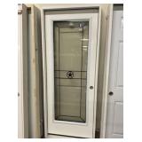 32" x 80" LH Fiberglass FV Deco Glass Ext. Door