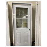 32" x 80" LH Steel HV 4-Lite Exterior Door