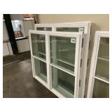 36" x 62" Twin Vinyl Single Hung Window