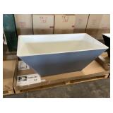 Acquabella 59" Black Freestanding Bathtub